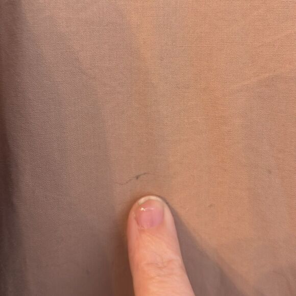 Intermix Womens puff short sleeve ruffle tan tiered prairie v-neck dress size 4 - Picture 11 of 11